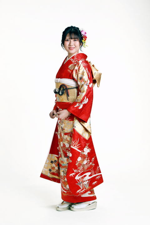 吉川市　成人式　成人式髪型　成人式アップヘア　アップヘア　着付け　振袖着付け　メイク　サンプル写真　写真館　フォトスタジオ　レンタル着物　貸し着物　貸衣装